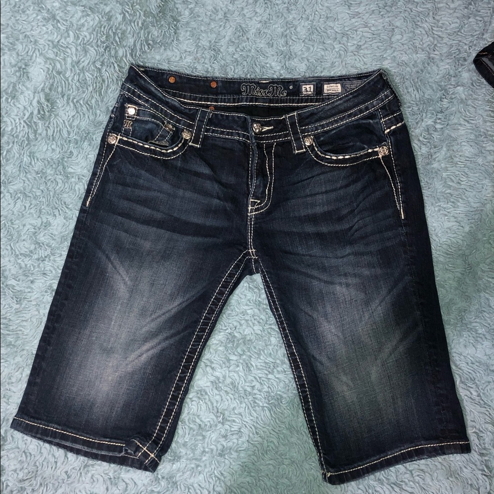 Miss Me Jean Capris Shorts
